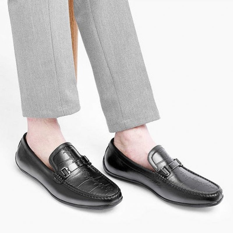 Mænd Loafers Luksus Eksotiske Vandtætte Slip-on - Sort