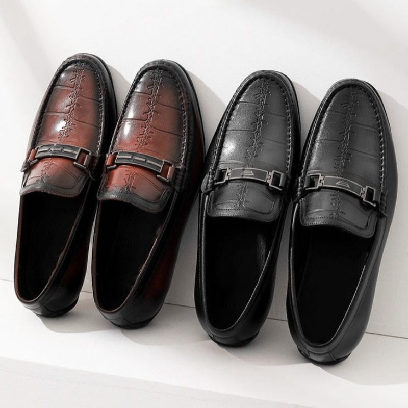 Mænd Loafers Luksus Eksotiske Vandtætte Slip-on - Sort