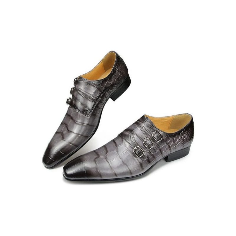 Mænds Formelle Sko Ægte Læder Monkstrap Dress