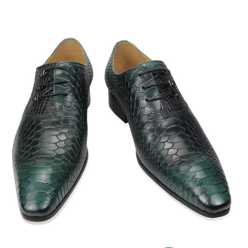 Mænds Formelle Sko Bryllup Brogues - Grøn