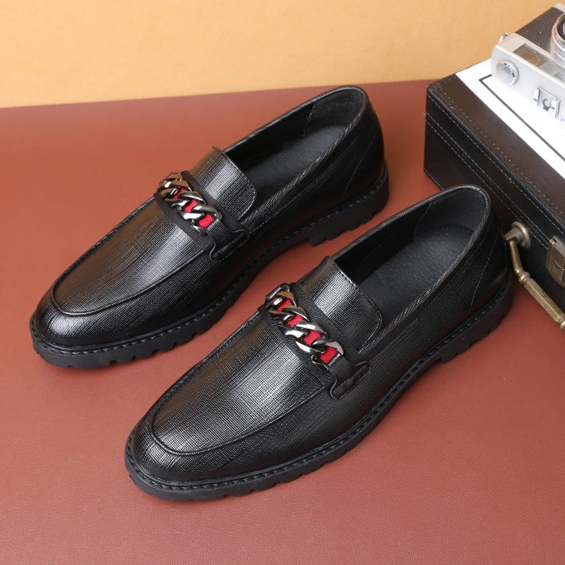 Mænds Formelle Sko Bryllup Derby Loafers - Hvid