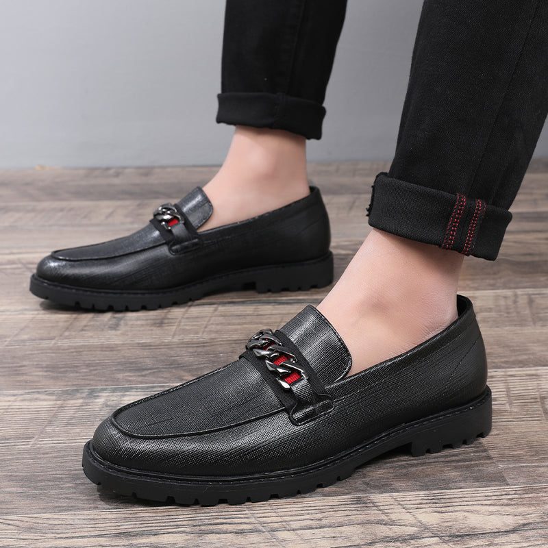 Mænds Formelle Sko Bryllup Derby Loafers - Hvid