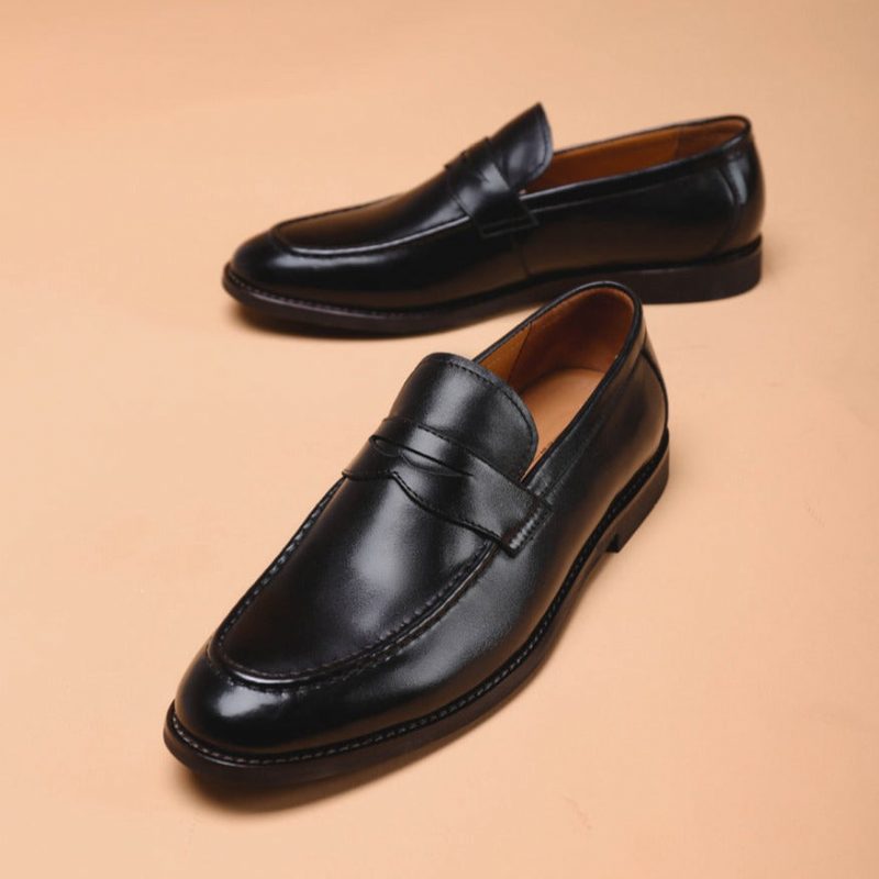 Mænds Formelle Sko Bryllup Loafer - Sort