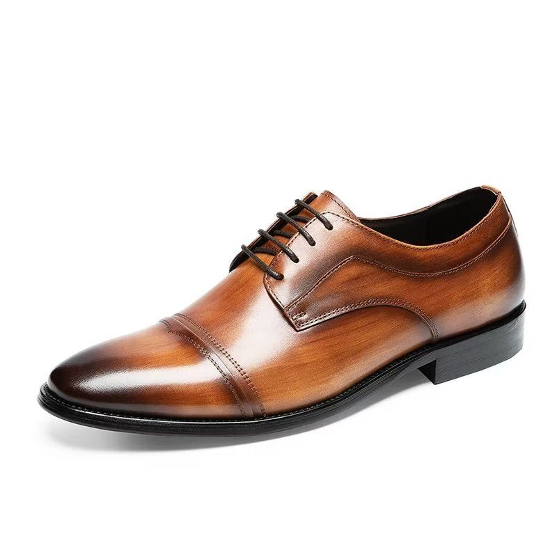 Mænds Formelle Sko Chic Derbies Dress - Kaffe