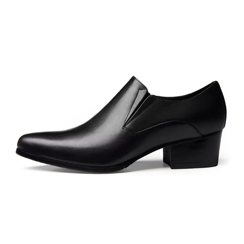 Mænds Formelle Sko Chic Spidstå Slip-on Kjole - Sort