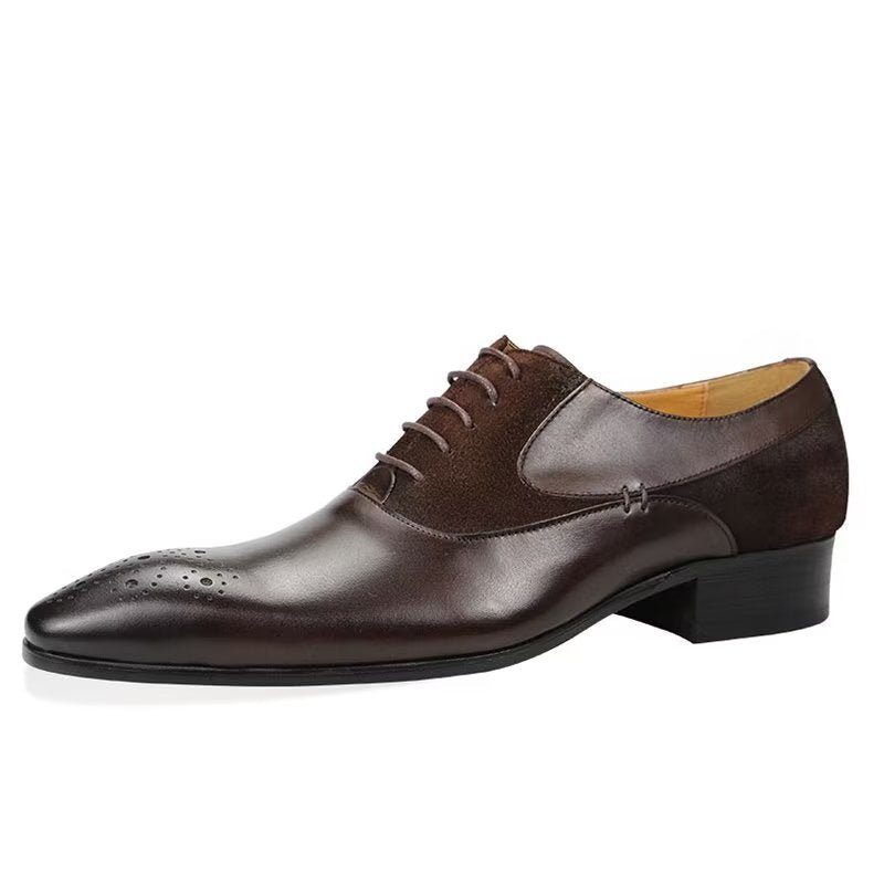 Mænds Formelle Sko Deluxe Nuptial Oxford Modishopulence Brogue Shoes - Kaffe