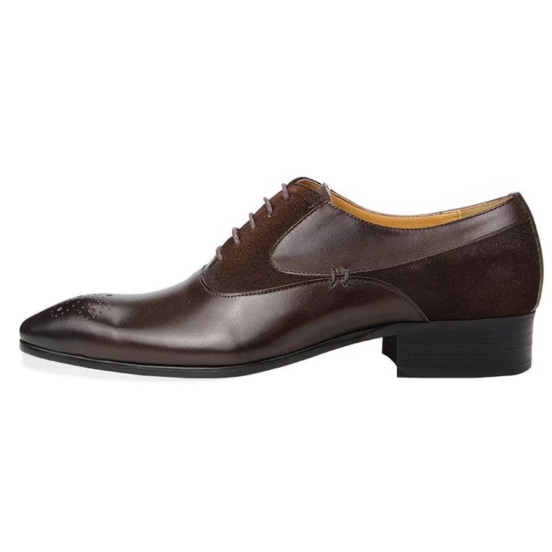 Mænds Formelle Sko Deluxe Nuptial Oxford Modishopulence Brogue Shoes - Kaffe