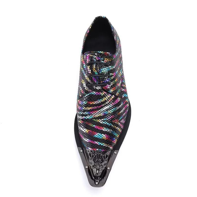 Mænds Formelle Sko Eksotisk Læder Elegance Slip-on Dress - Multi-Farve