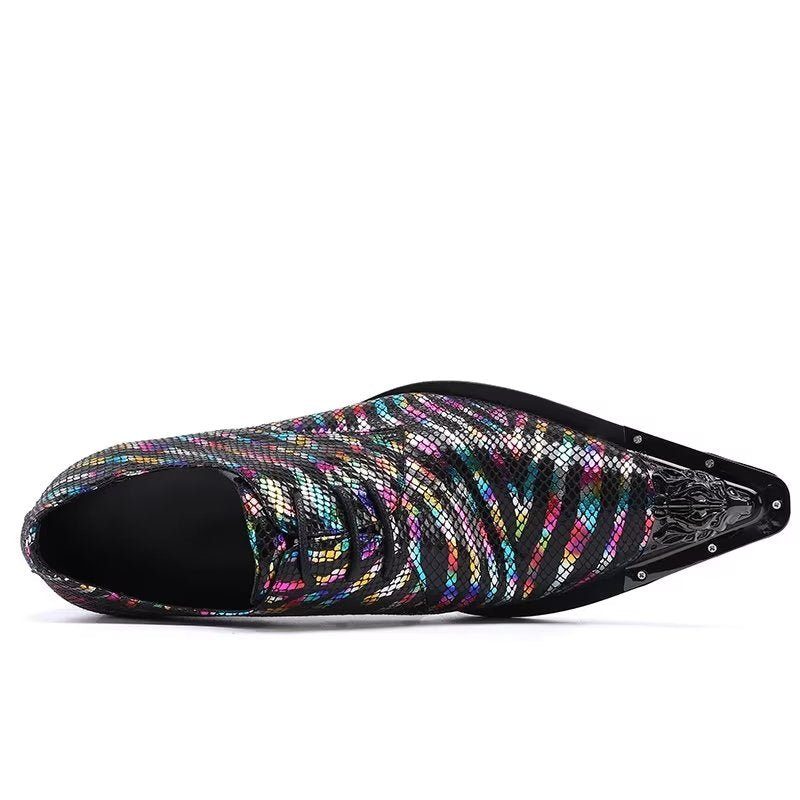 Mænds Formelle Sko Eksotisk Læder Elegance Slip-on Dress - Multi-Farve