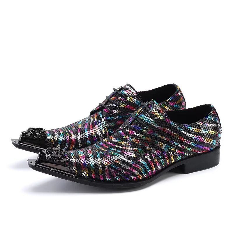 Mænds Formelle Sko Eksotisk Læder Elegance Slip-on Dress - Multi-Farve