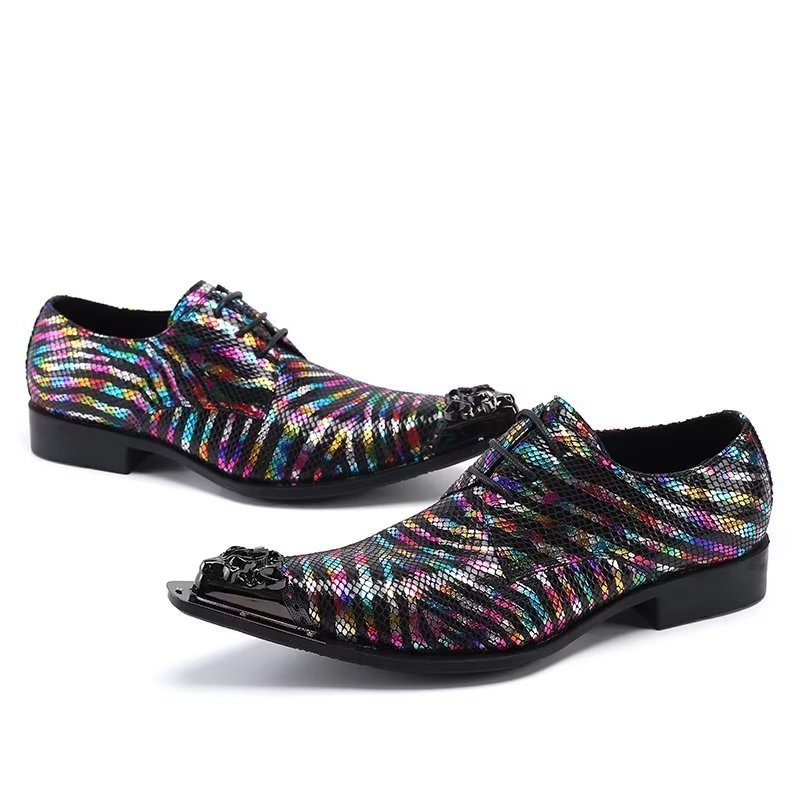 Mænds Formelle Sko Eksotisk Læder Elegance Slip-on Dress - Multi-Farve