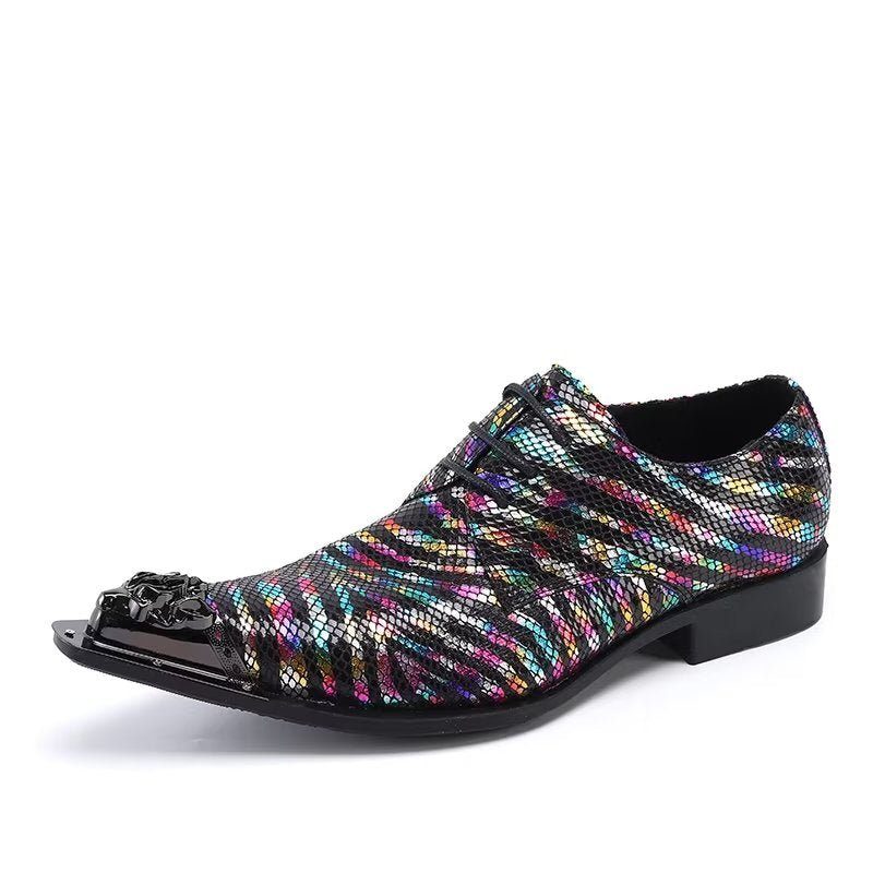 Mænds Formelle Sko Eksotisk Læder Elegance Slip-on Dress - Multi-Farve