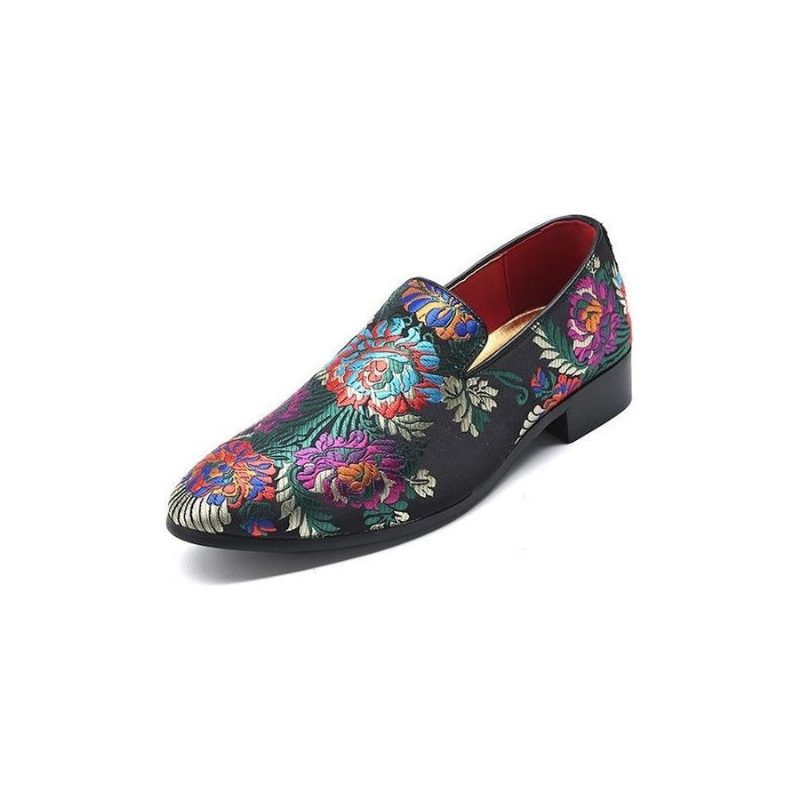 Mænds Formelle Sko Eksotiske Blomsterprint Slip-on Dress - Multi-Color 2