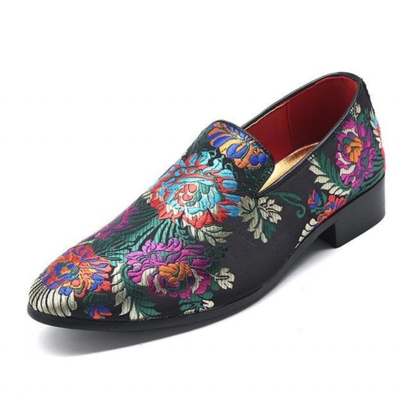 Mænds Formelle Sko Eksotiske Blomsterprint Slip-on Dress - Multi-Color 2