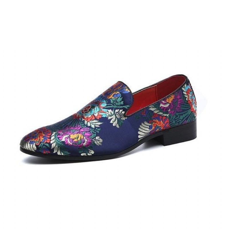 Mænds Formelle Sko Eksotiske Blomsterprint Slip-on Dress - Multi-Color 3