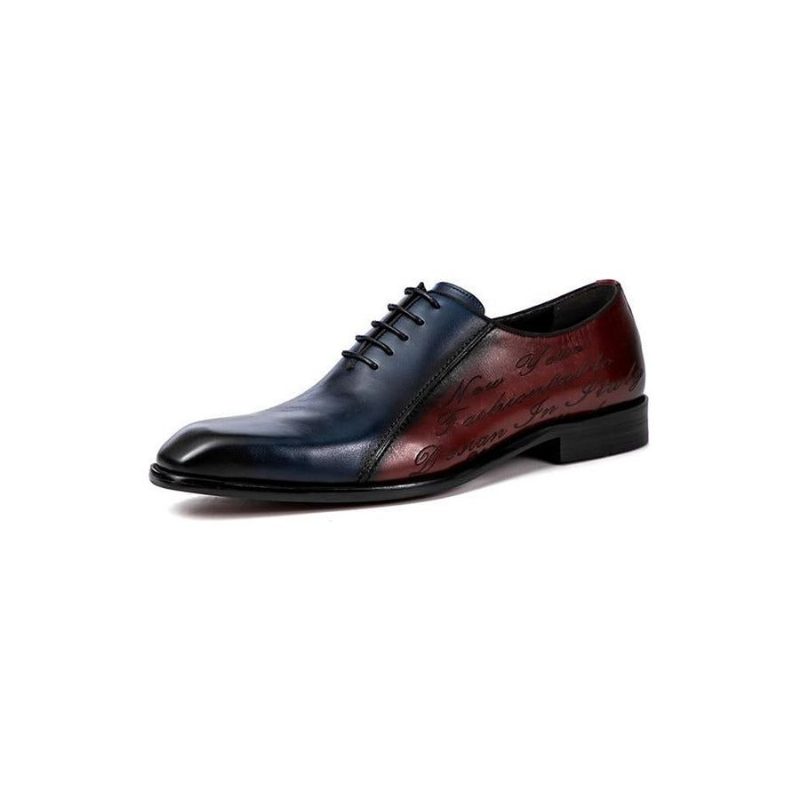 Mænds Formelle Sko Eksotiske Brogue Dress - Burgogne