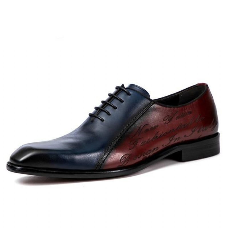 Mænds Formelle Sko Eksotiske Brogue Dress - Burgogne