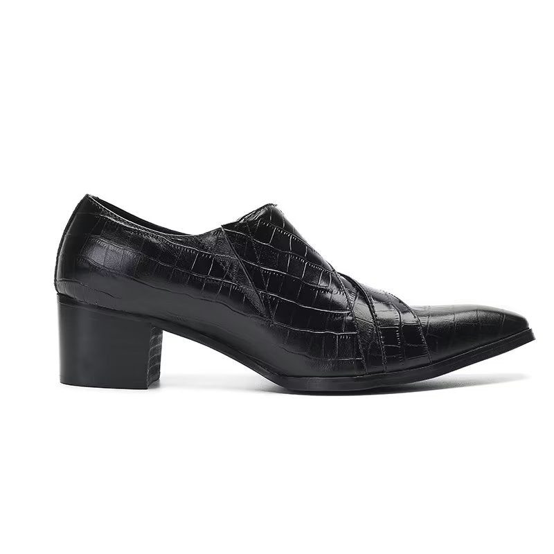 Mænds Formelle Sko Eksotiske Monkstrap Dress - Sort 1