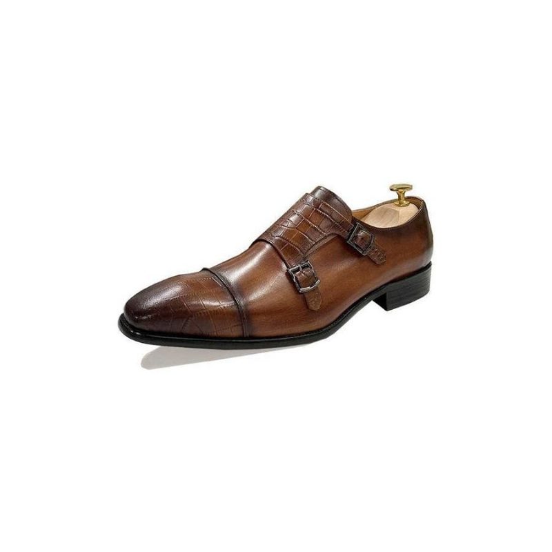 Mænds Formelle Sko Elegante Crocblend Monk Strap Dress