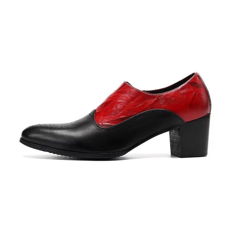 Mænds Formelle Sko Elegante Slip-on Kjole - Rød