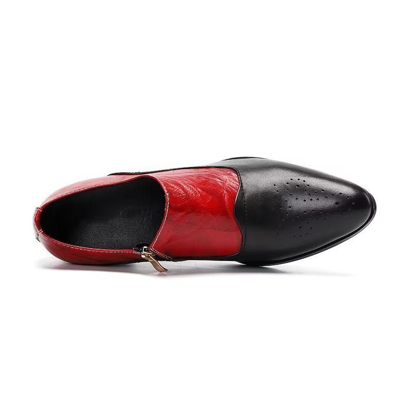 Mænds Formelle Sko Elegante Slip-on Kjole - Rød