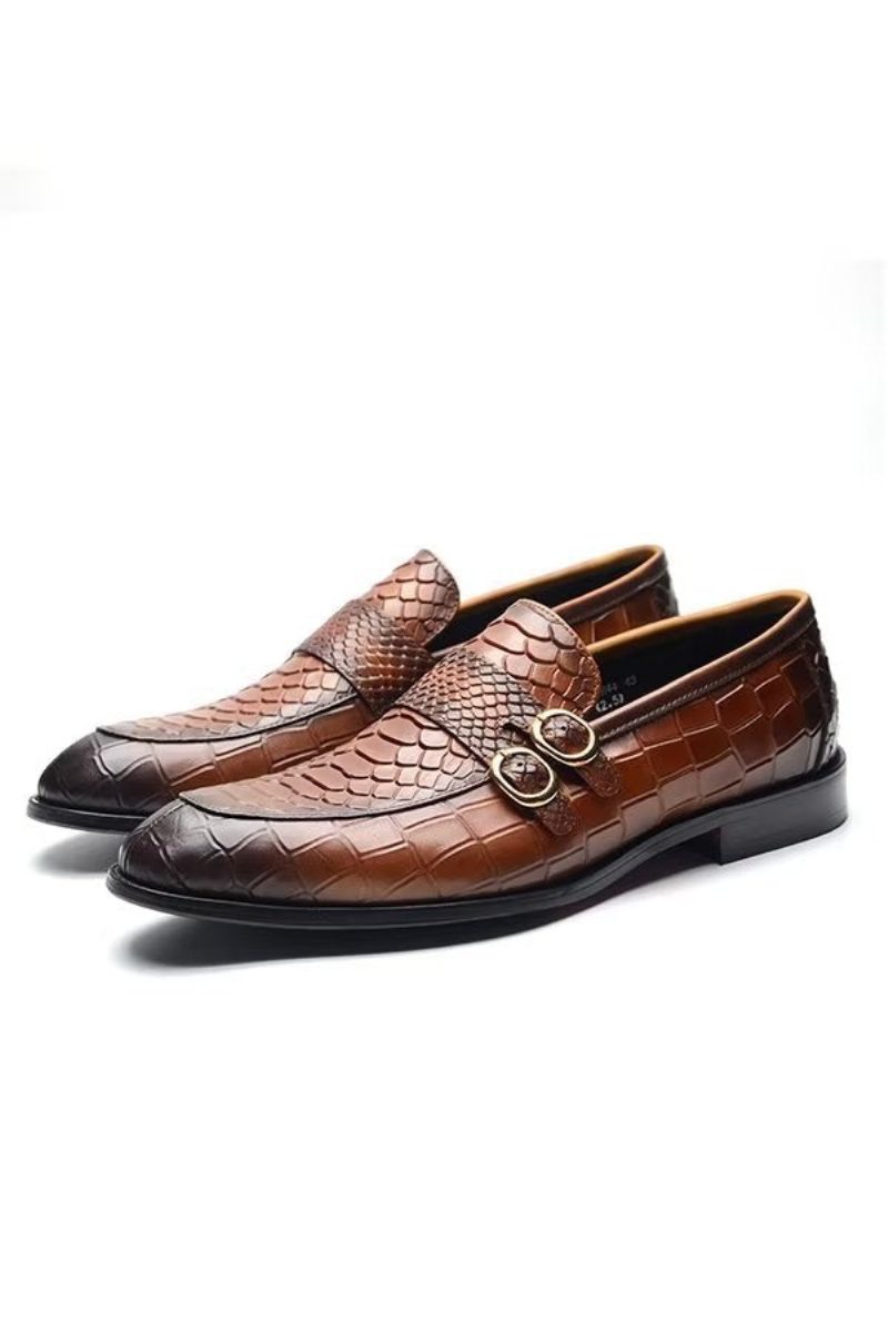 Mænds Formelle Sko Executive Slip-on Business - Brun