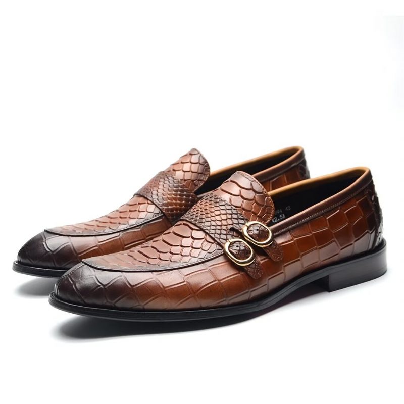 Mænds Formelle Sko Executive Slip-on Business - Brun