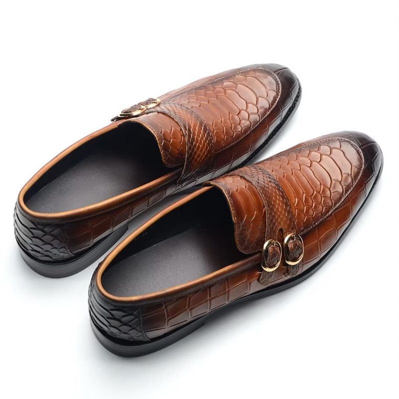 Mænds Formelle Sko Executive Slip-on Business - Brun