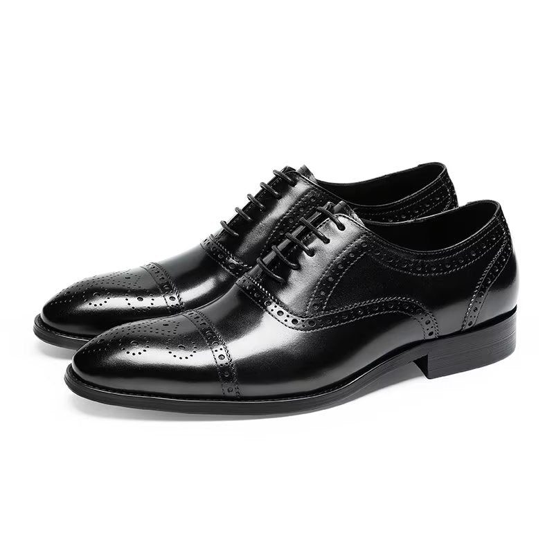 Mænds Formelle Sko Klassiske Brogues Dress - Sort