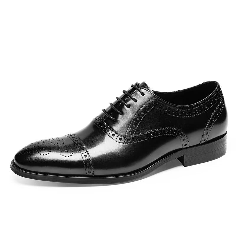 Mænds Formelle Sko Klassiske Brogues Dress - Sort