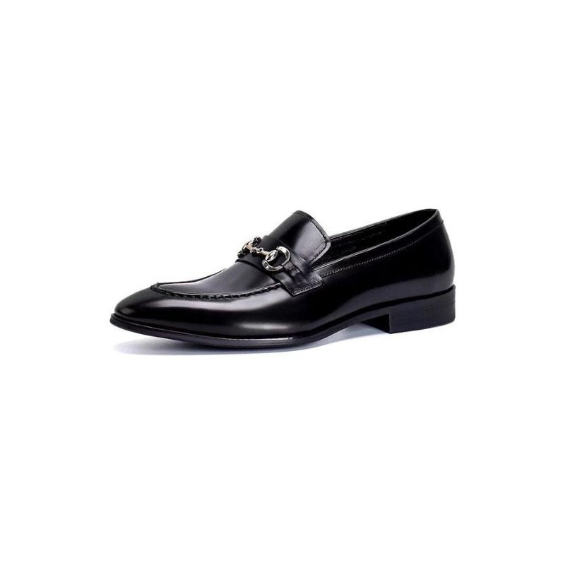 Mænds Formelle Sko Læder Slip-on Loafers - Sort