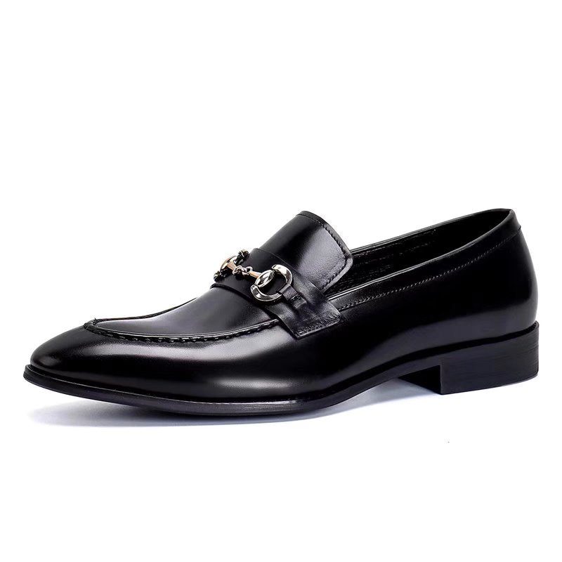 Mænds Formelle Sko Læder Slip-on Loafers - Sort