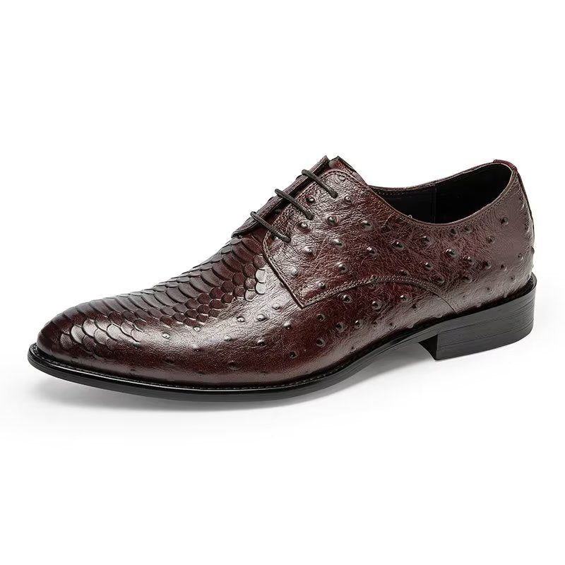 Mænds Formelle Sko Luksus Croctex Derbies Dress - Kaffe