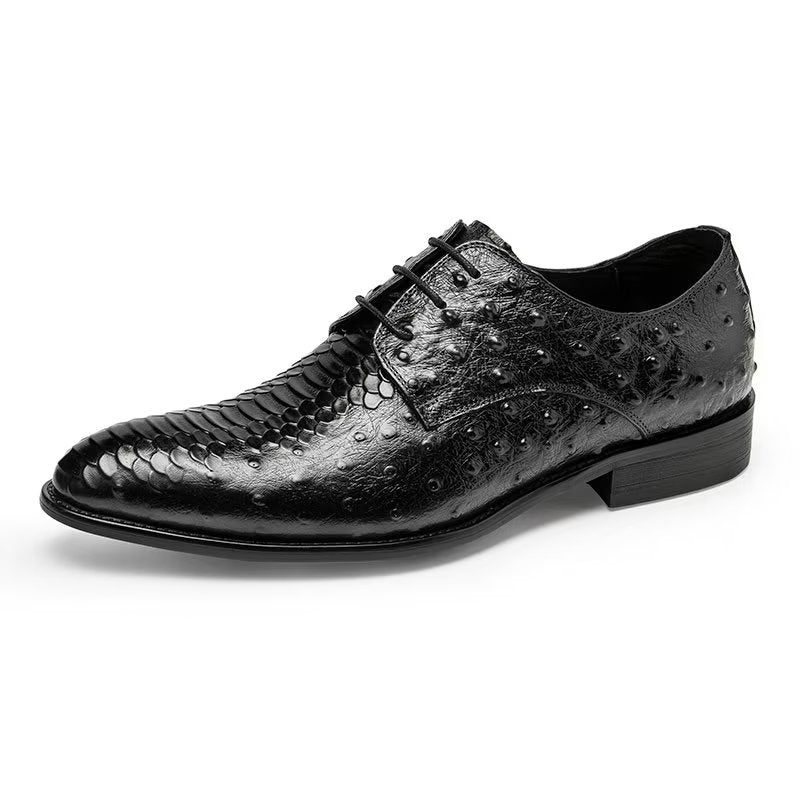 Mænds Formelle Sko Luksus Croctex Derbies Dress - Sort