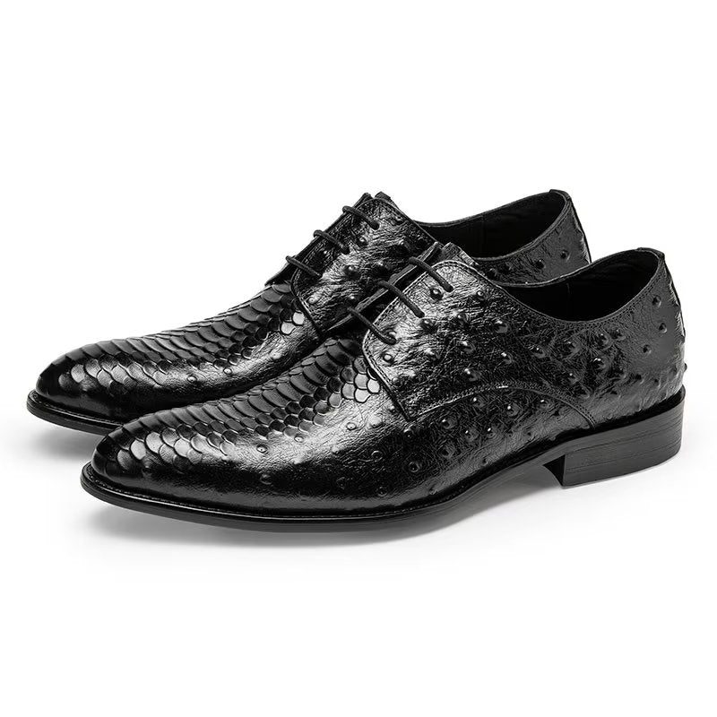 Mænds Formelle Sko Luksus Croctex Derbies Dress - Sort