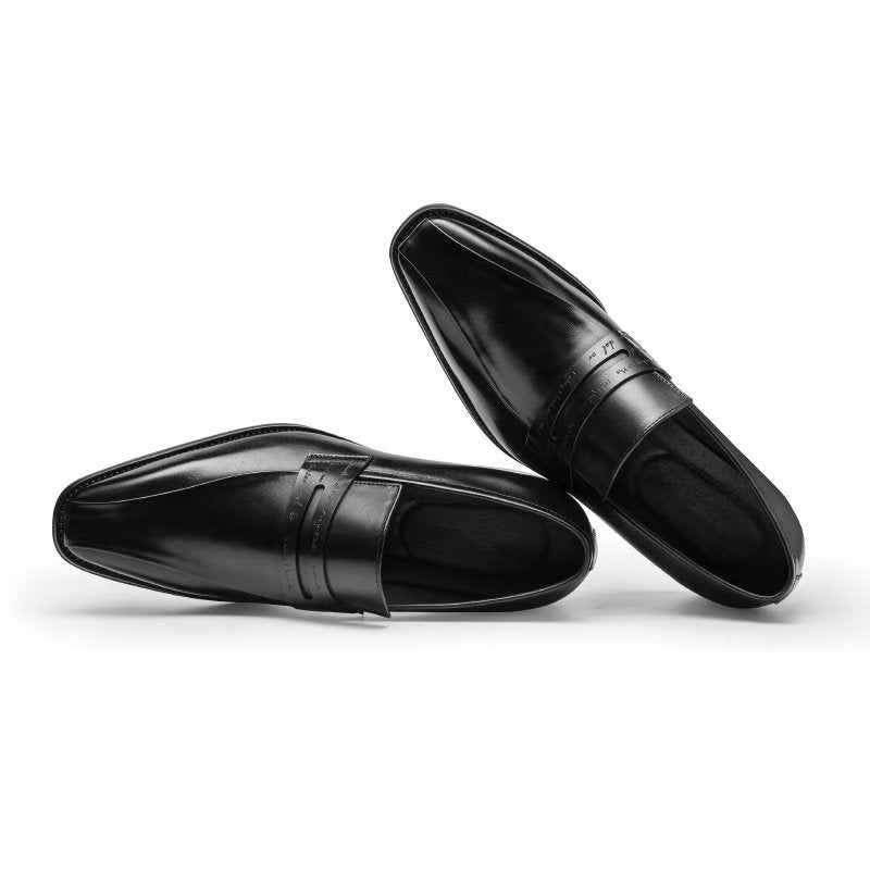 Mænds Formelle Sko Luksus Ko Læder Slip-on - Sort