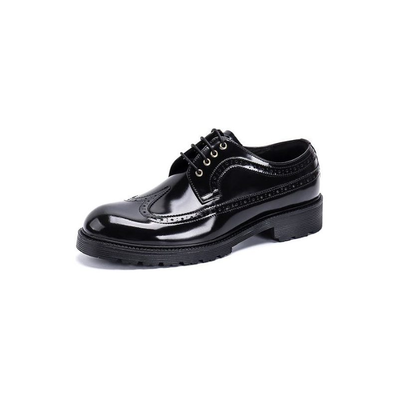 Mænds Formelle Sko Luksus Oxford Brogue Dress - Sort