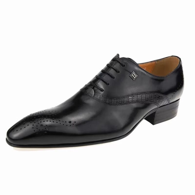 Mænds Formelle Sko Modish Bryllup Brogues - Sort