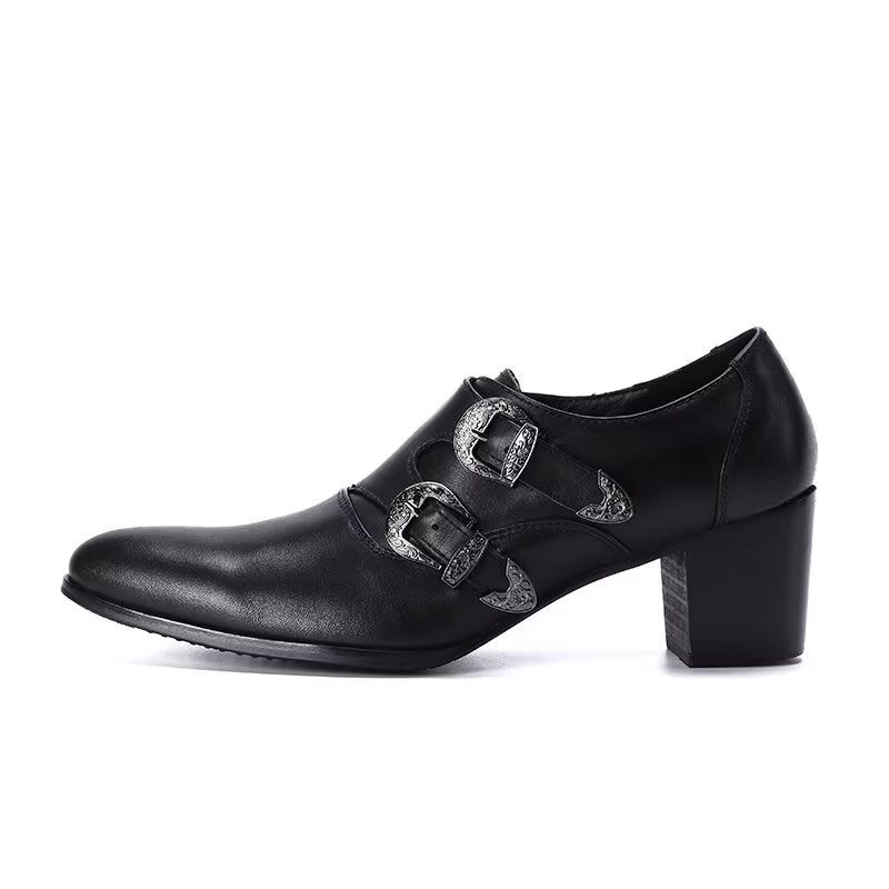 Mænds Formelle Sko Monkstrap Dress - Sort