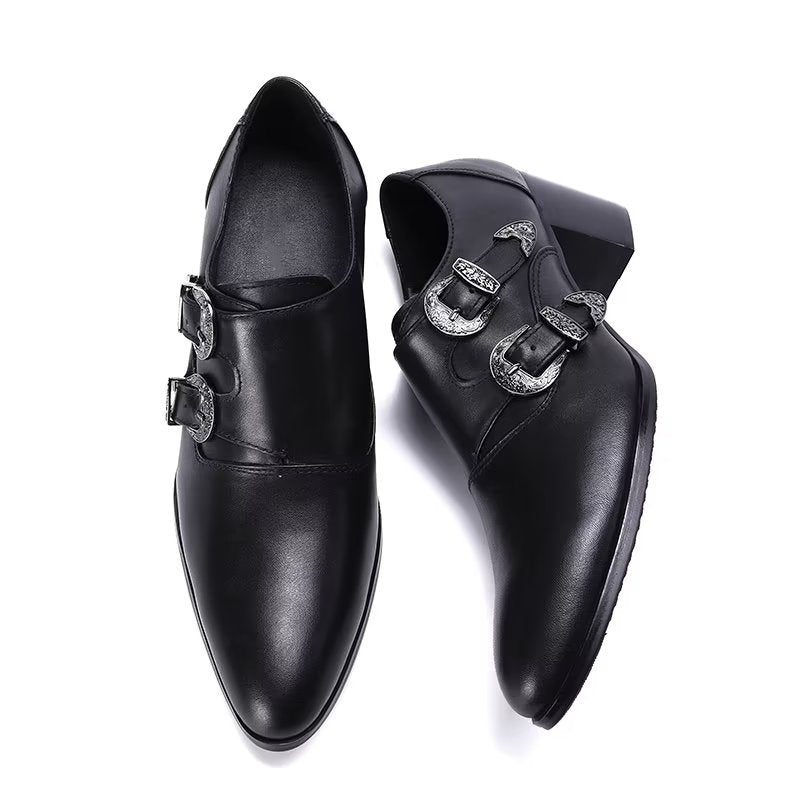 Mænds Formelle Sko Monkstrap Dress - Sort