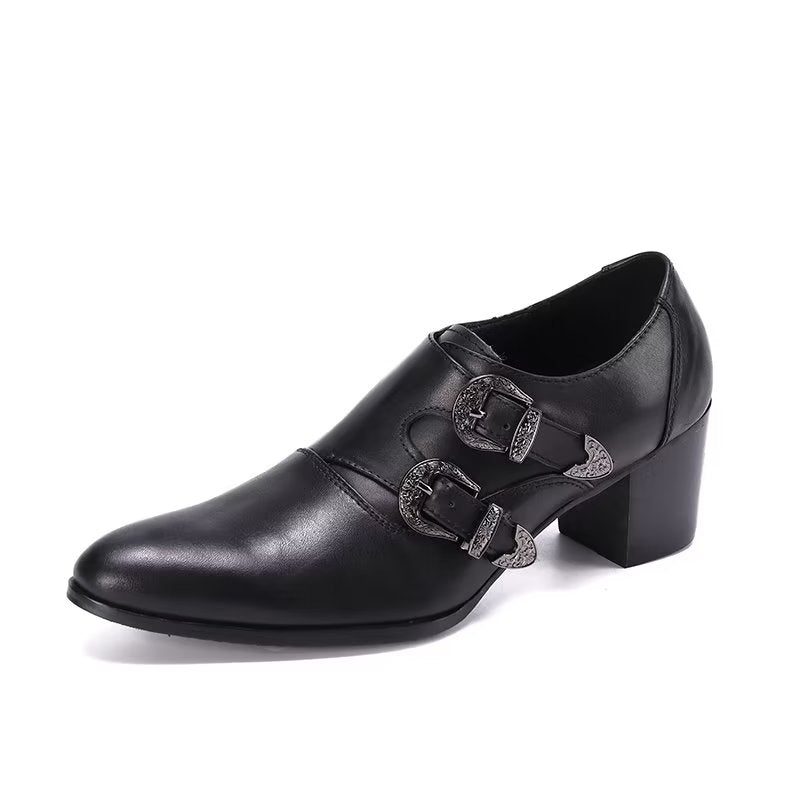 Mænds Formelle Sko Monkstrap Dress - Sort