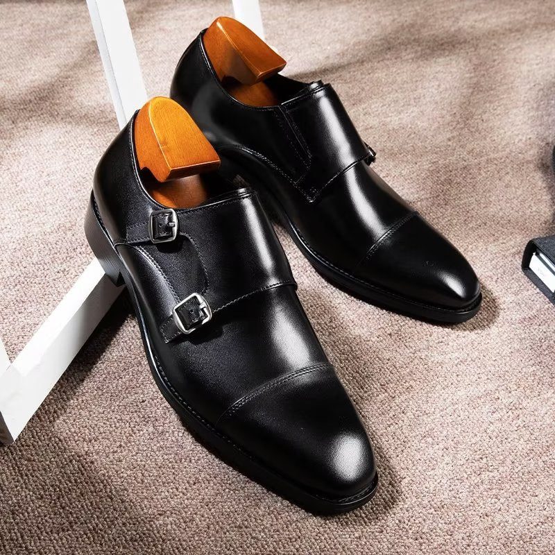 Mænds Formelle Sko Monkstrap Dress - Sort