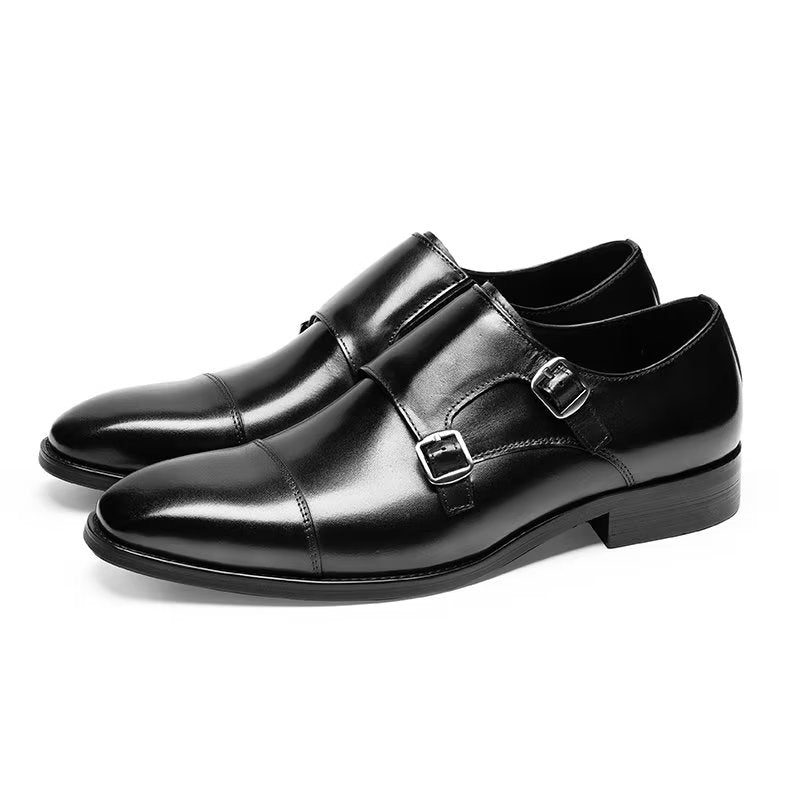 Mænds Formelle Sko Monkstrap Dress - Sort