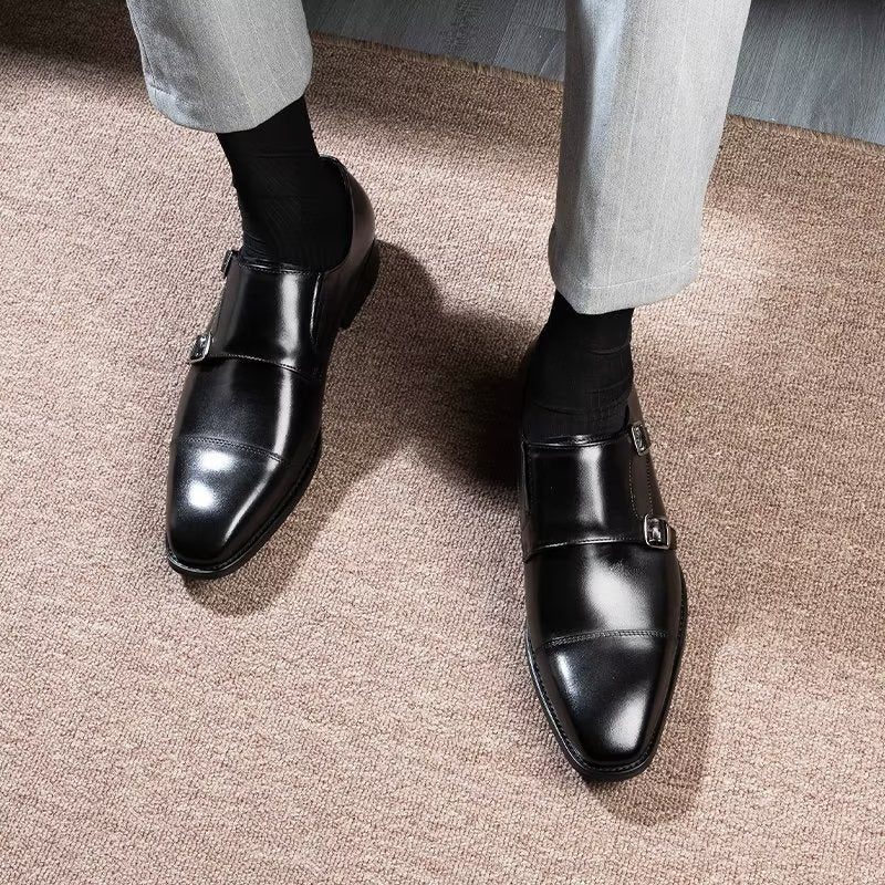 Mænds Formelle Sko Monkstrap Dress - Sort