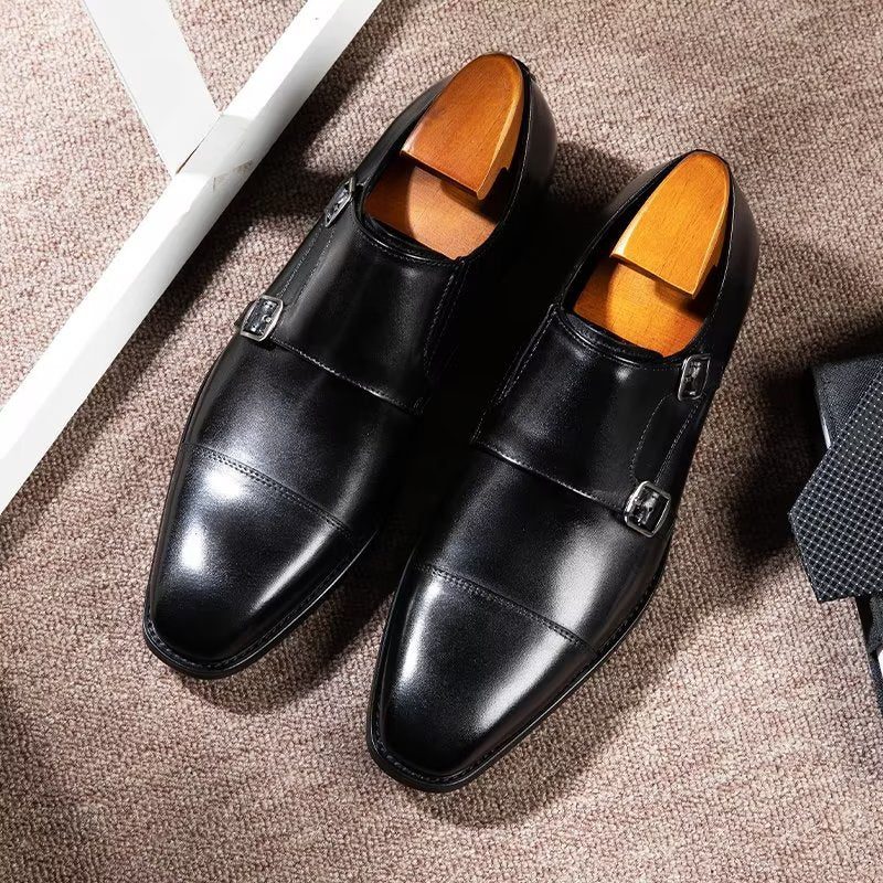 Mænds Formelle Sko Monkstrap Dress - Sort