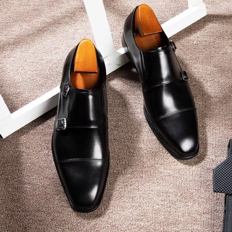 Mænds Formelle Sko Monkstrap Dress - Sort