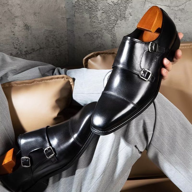 Mænds Formelle Sko Monkstrap Dress - Sort