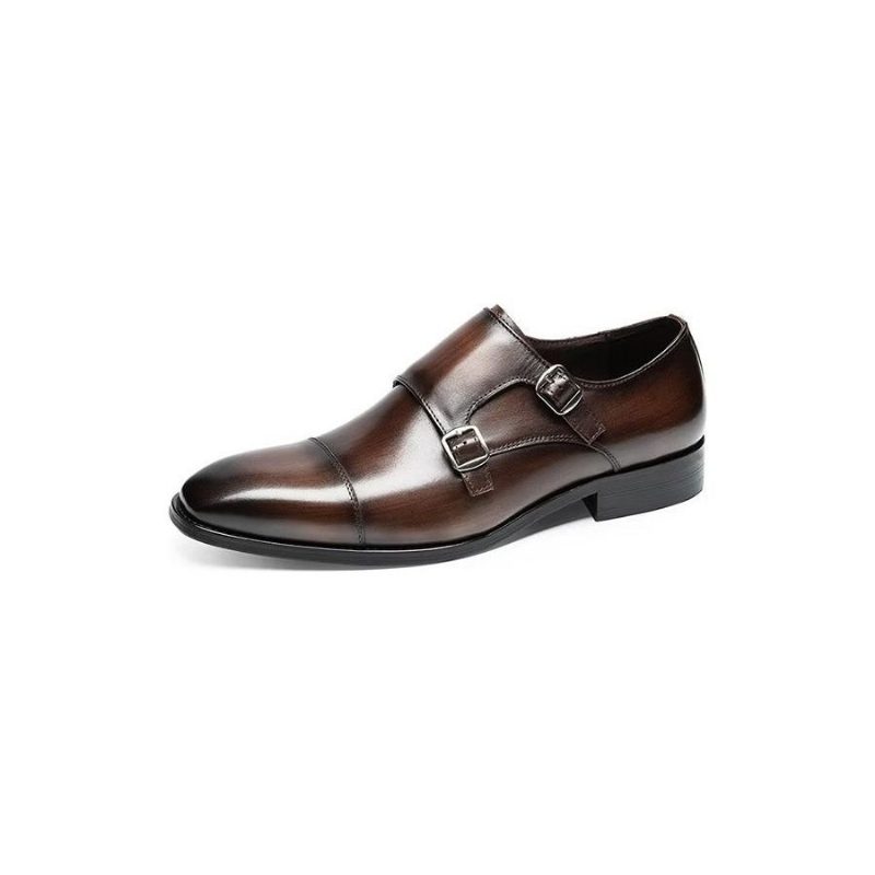 Mænds Formelle Sko Monkstrap Dress - Kaffe