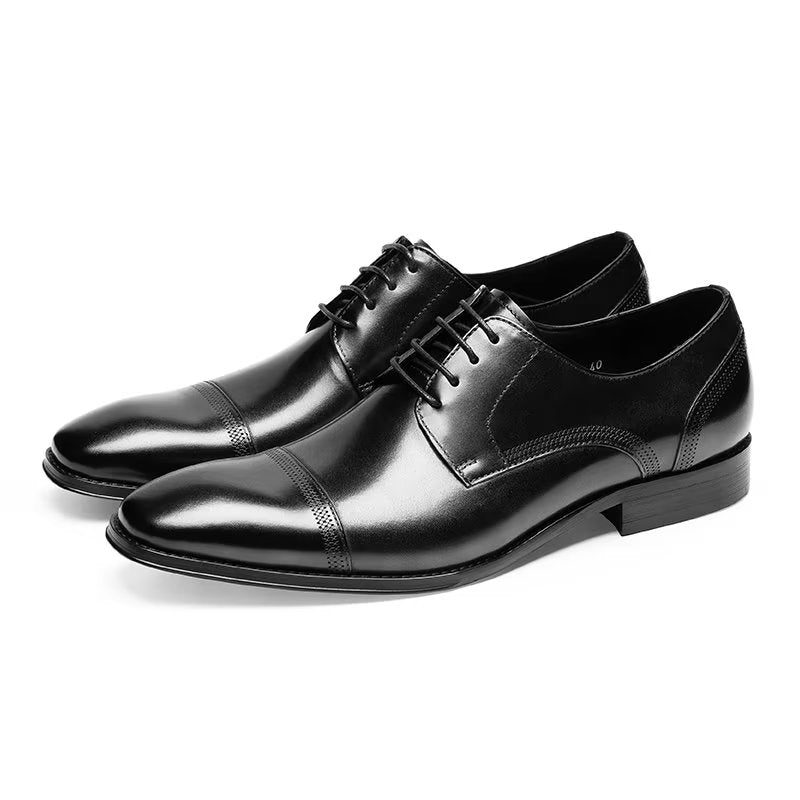 Mænds Formelle Sko Office Derbies Dress - Sort