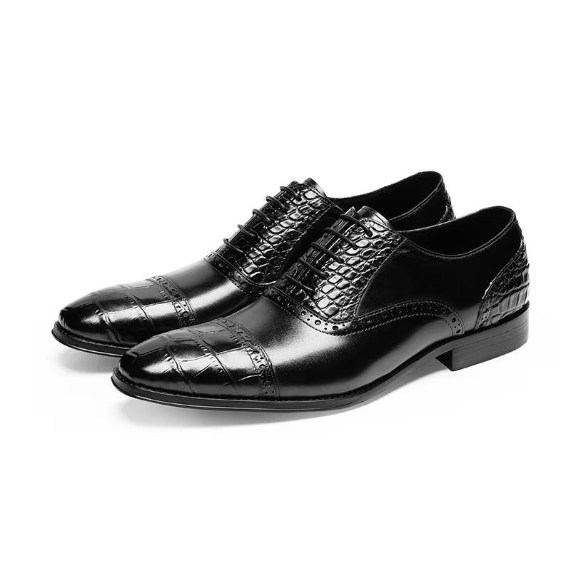 Mænds Formelle Sko Overdådige Croctex Oxford Dress - Sort